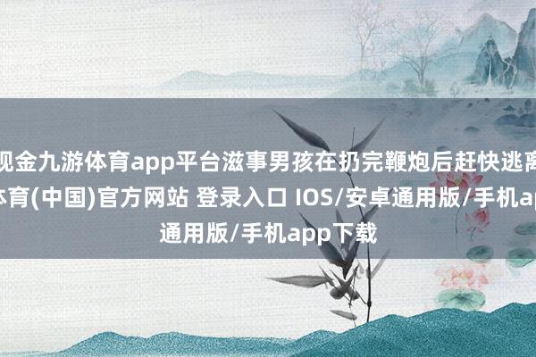 现金九游体育app平台滋事男孩在扔完鞭炮后赶快逃离-九游体育(中国)官方网站 登录入口 IOS/安卓通用版/手机app下载